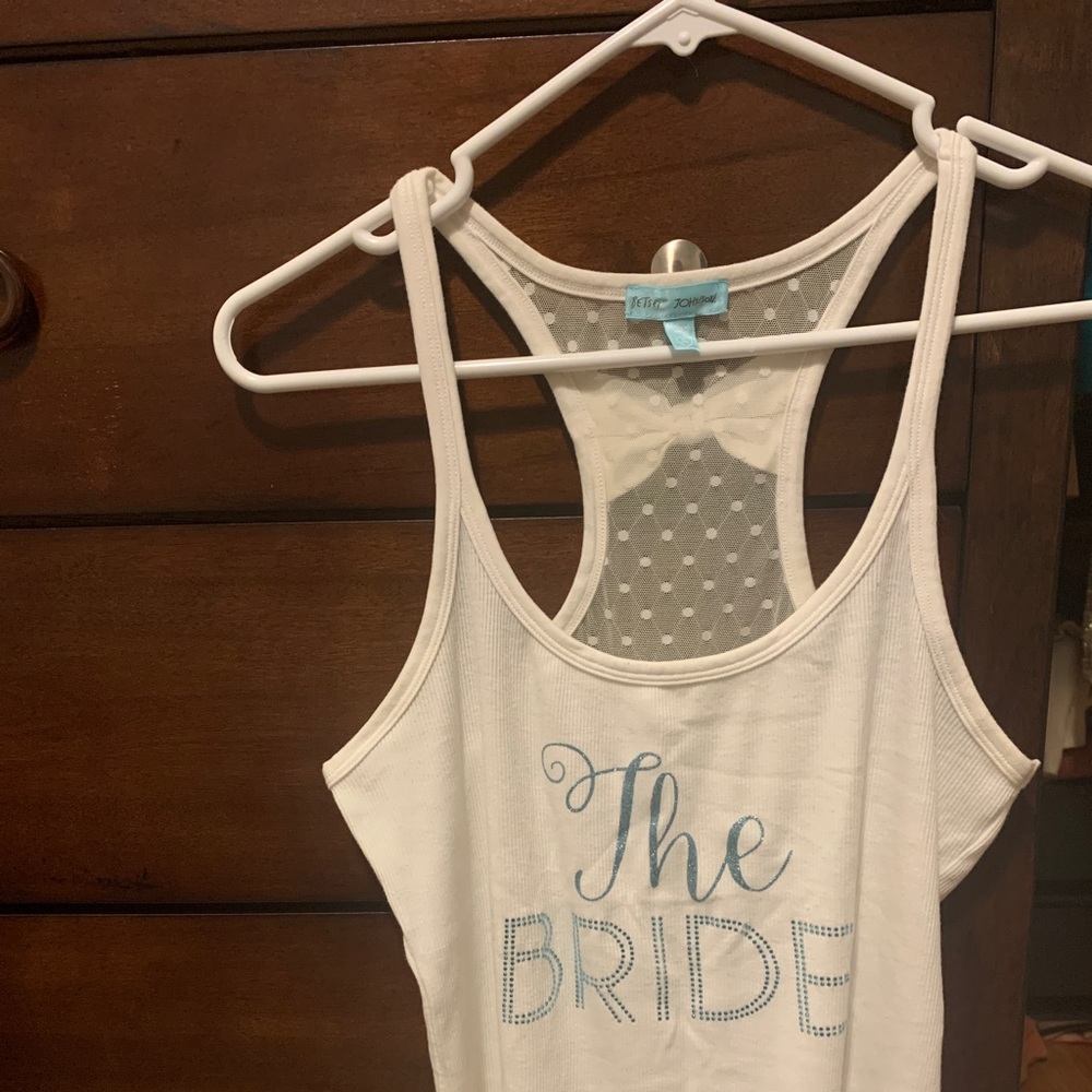 Betsy Johnson “Bride” Tank Top 🎉